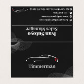Timmerman — Automotive Care & Vehicle Enhancement Visitenkarten (Außenseite Aufgefaltet)