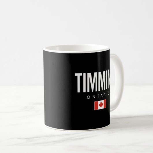Timmins Ontario Kanada Kaffeetasse (VorderseiteRechts)