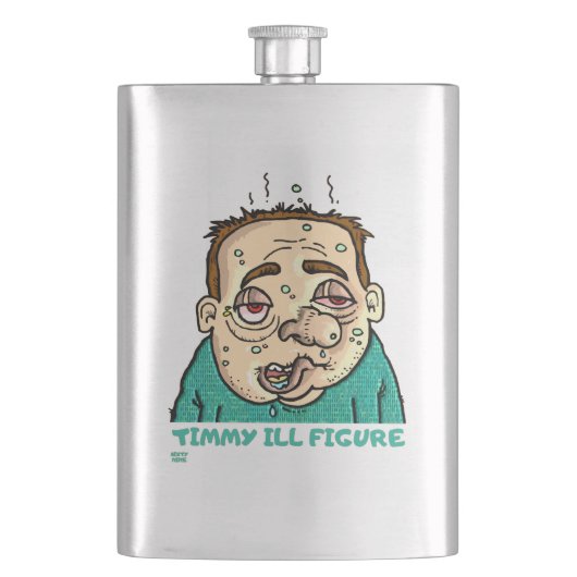 "TIMMY ILL FIGURE" lustig Flachmann (Vorderseite)