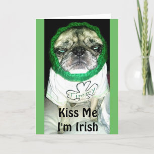 Timmy "Kiss Me I'm Irish" Greeting Card Karte