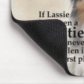 Timmy’s Blue Merle Sheltie Mousepad (Ecke)