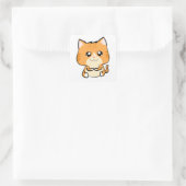 Timmy the Cat! Quadratischer Aufkleber (Tasche)