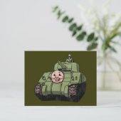 Timmy the Tank Postkarte (Stehend Vorderseite)