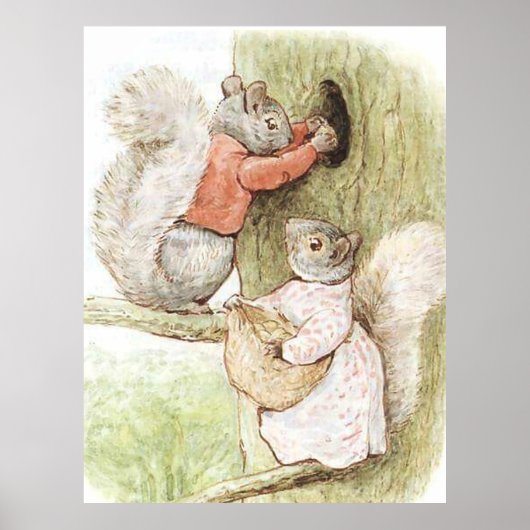 Timmy Tiptoes and Goody Squirrel von Beatrix Potte Poster (Vorne)