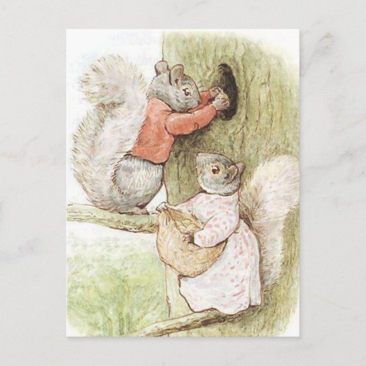 Timmy Tiptoes and Goody Squirrel von Beatrix Potte Postkarte (Vorderseite)