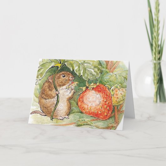 Timmy Willie Mouse - Beatrix Potter Karte (Vorderseite)