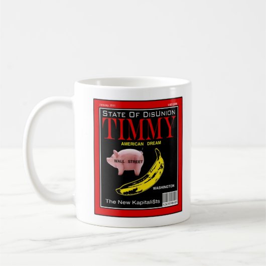 Timmy Zeitschrift - Staat von Disunion Kaffeetasse (Links)