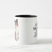 Timmys blaue Merle Sheltie Tasse (Zentrum)