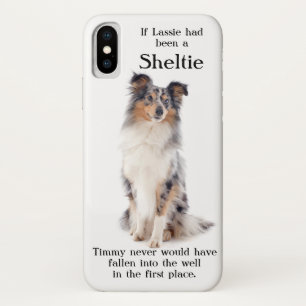 Timmys blauer Merle Sheltie iPhone X Kasten Case-Mate iPhone Hülle