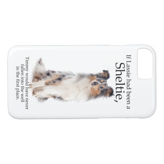 Timmy's Blue Merle Sheltie iPhone Fall Case-Mate iPhone Hülle (Rückseite (Horizontal))