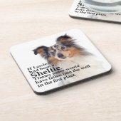 Timmy's Blue Merle Sheltie Untersetzer Set (Linke Seite)