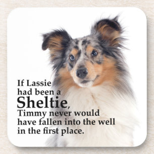 Timmy's Blue Merle Sheltie Untersetzer Set