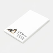 Timmy's dreiseitige Sheltie Post-It-Notes Post-it Klebezettel (angewinkelt)