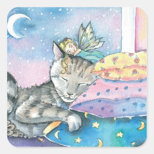 Timmy's Fairy Tabby Cat Stickers (Vorderseite)