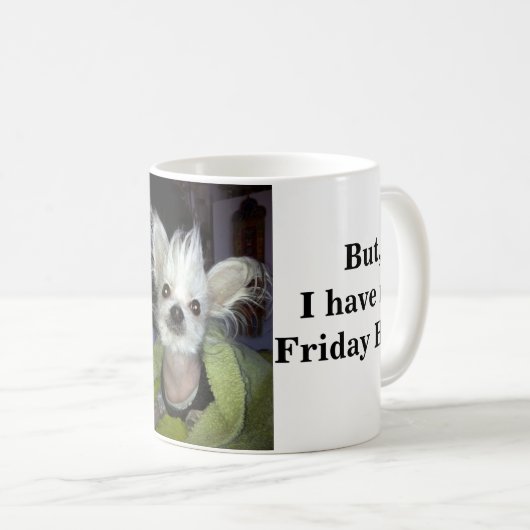 Timmys Freitag-Haar Kaffeetasse (VorderseiteRechts)