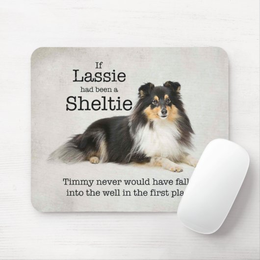 Timmys Tri Farbe Sheltie Mousepad (Mit Mouse)
