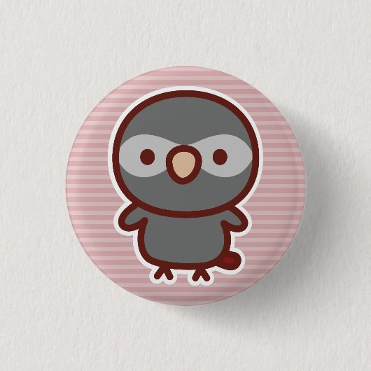 Timneh-Graupapagei Button (Vorderseite)