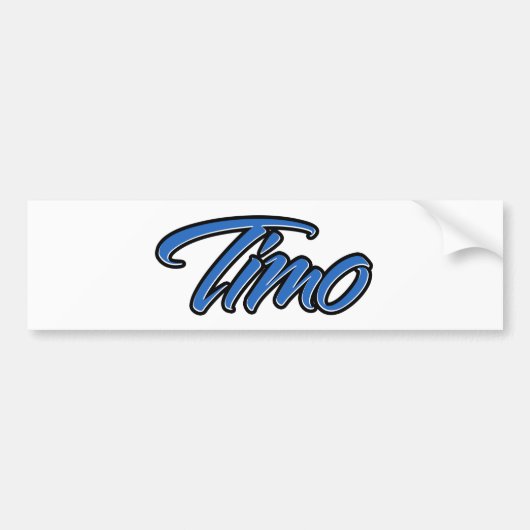 Timo Name blue Aufkleber Sticker Autoaufkleber (Vorne)
