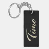 Timo Name whitegold Schlüsselanhänger Anhänger (Vorderseite links)