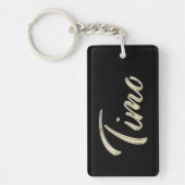 Timo Name whitegold Schlüsselanhänger Anhänger (Vorderseite)