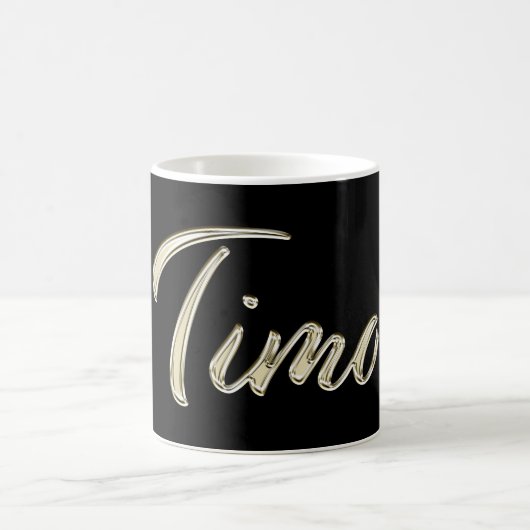 Timo Name whitegold Tasse Teetasse Kaffeetasse (Mittel)