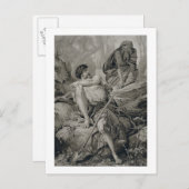 Timon and Apemantus, from Timon of Athens by Willi Postkarte (Vorne/Hinten)