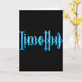 Timothy  karte (Gelbe Blume)