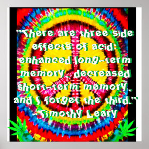 Timothy Leary Quote Poster WakNBak Media