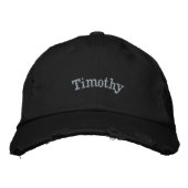 "Timothy" Männername bestickt, Bestickte Baseballkappe (Vorderseite)
