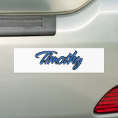 Timothy Name blue Aufkleber Sticker Autoaufkleber (Auf Auto)