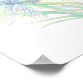 Timothy Watercolor Dragonfly Scripture Poster (Ecke)