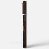 Timothy's Elch-Holzschild Case-Mate iPhone Hülle (Rückseite / Links)