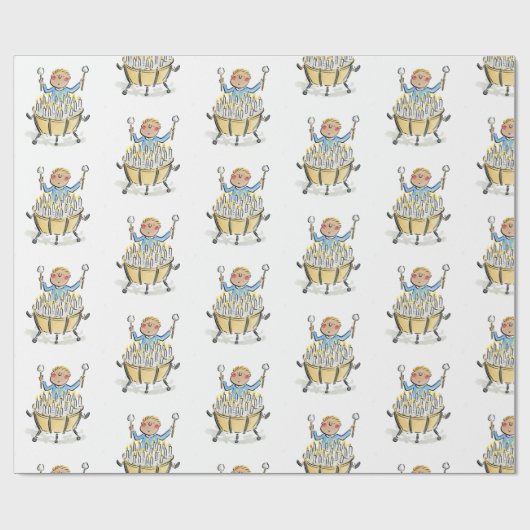 Timpani Birthday Geschenkpapier (Flach)