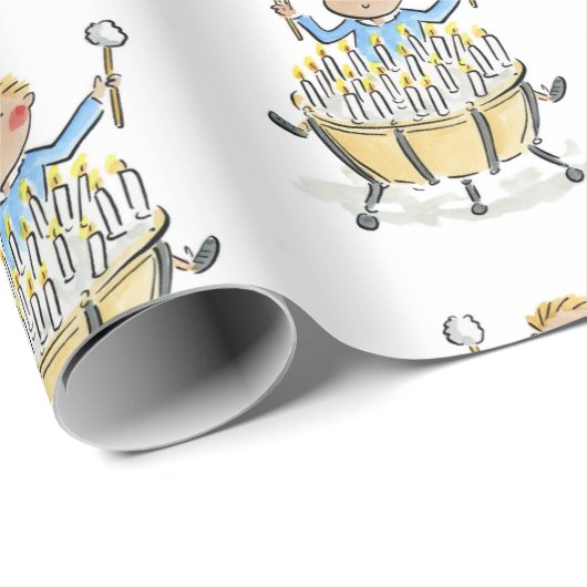 Timpani Birthday Geschenkpapier (Rolleneckpunkt)