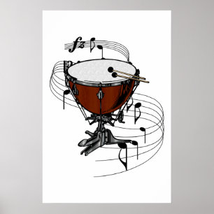 Timpani (Wassertrommel) Poster