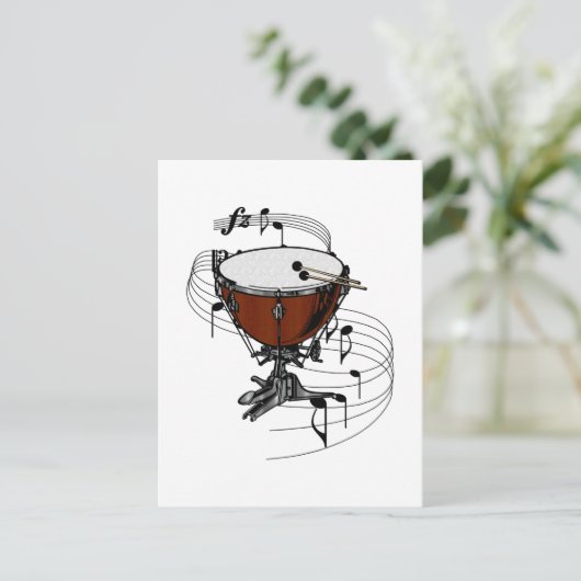 Timpani (Wassertrommel) Postkarte (Stehend Vorderseite)