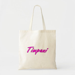 Timpanitextschwarz-Kontur lila pink.png Tragetasche
