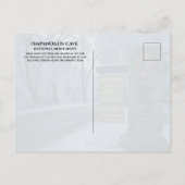 Timpanogos Cave National Monument Winter, Schild Postkarte (Rückseite)