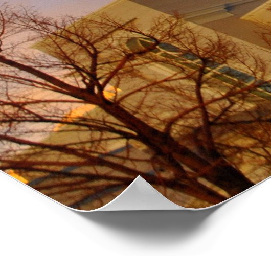 Timpanogos LDS Temple American Fork, Utah Poster (Ecke)