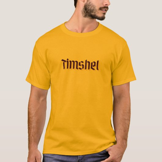 "Timshel" Word-T-Shirt. T-Shirt (Vorderseite)