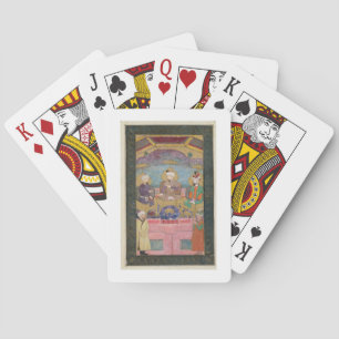 Timur (1336-1405), Babur (1483-1530, r.1526-30) an Spielkarten