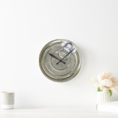 Tin Can Lid Novelty Runde Wanduhr (Zuhause)