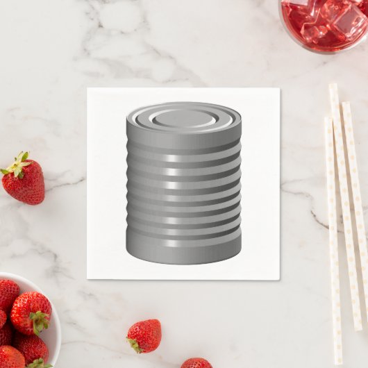 Tin Can Paper Napkins Serviette (Beispiel)