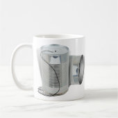 Tin Can Phone (Kannst du mich JETZT hören?) Kaffeetasse (Links)