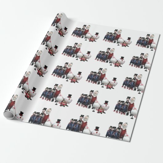 Tin Choir Traditionelle Figuren Geschenkpapier (Ungerollt)