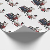 Tin Choir Traditionelle Figuren Geschenkpapier (Ecke)