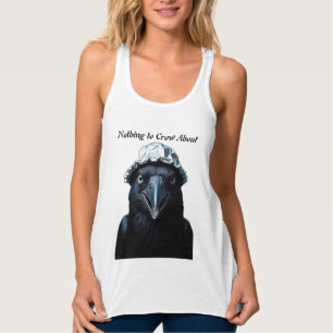 Tin Foil Hat Black Bird Raven Tank Top