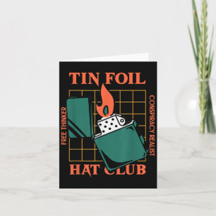 Tin Foil Hat Club - Free Thinker - Verschwörung Re Karte