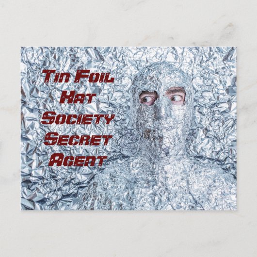 Tin Foil Hat Society Postkarte (Vorderseite)
