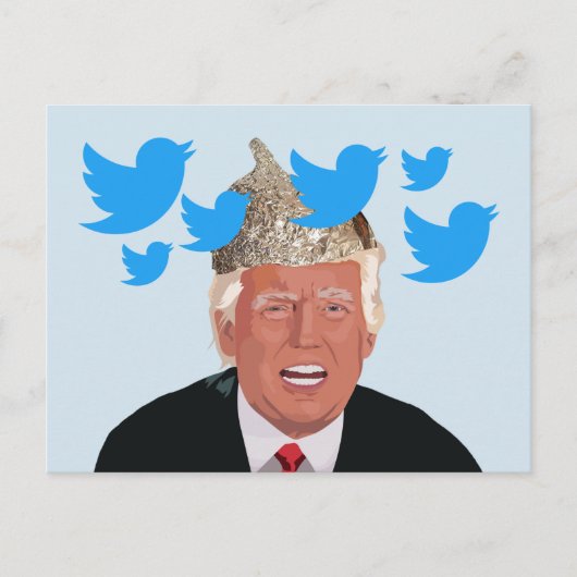 Tin Foil Trump Postcard Postkarte (Vorderseite)